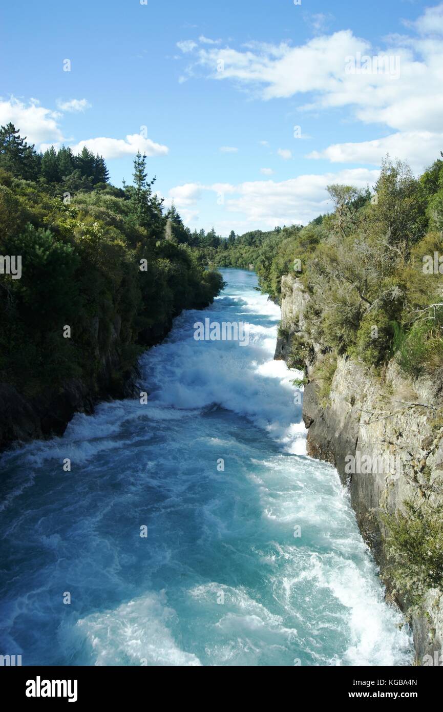 Huka Falls, Taupo, New Zealand Stock Photo