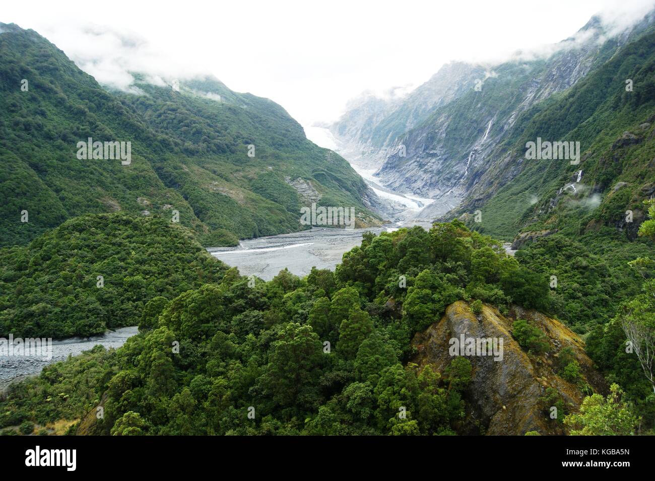 Franz Josef Glacier, New Zealand Stock Photo