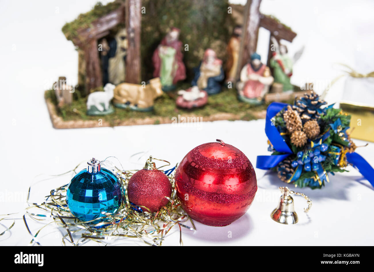 Christian Christmas Nativity Scene Baby Jesus Abstract Card Stock