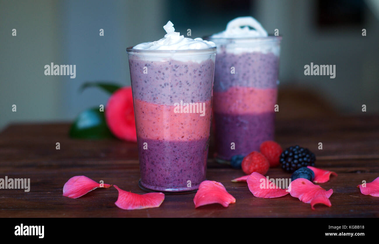 Chia Seed Smoothie Stock Photo Alamy