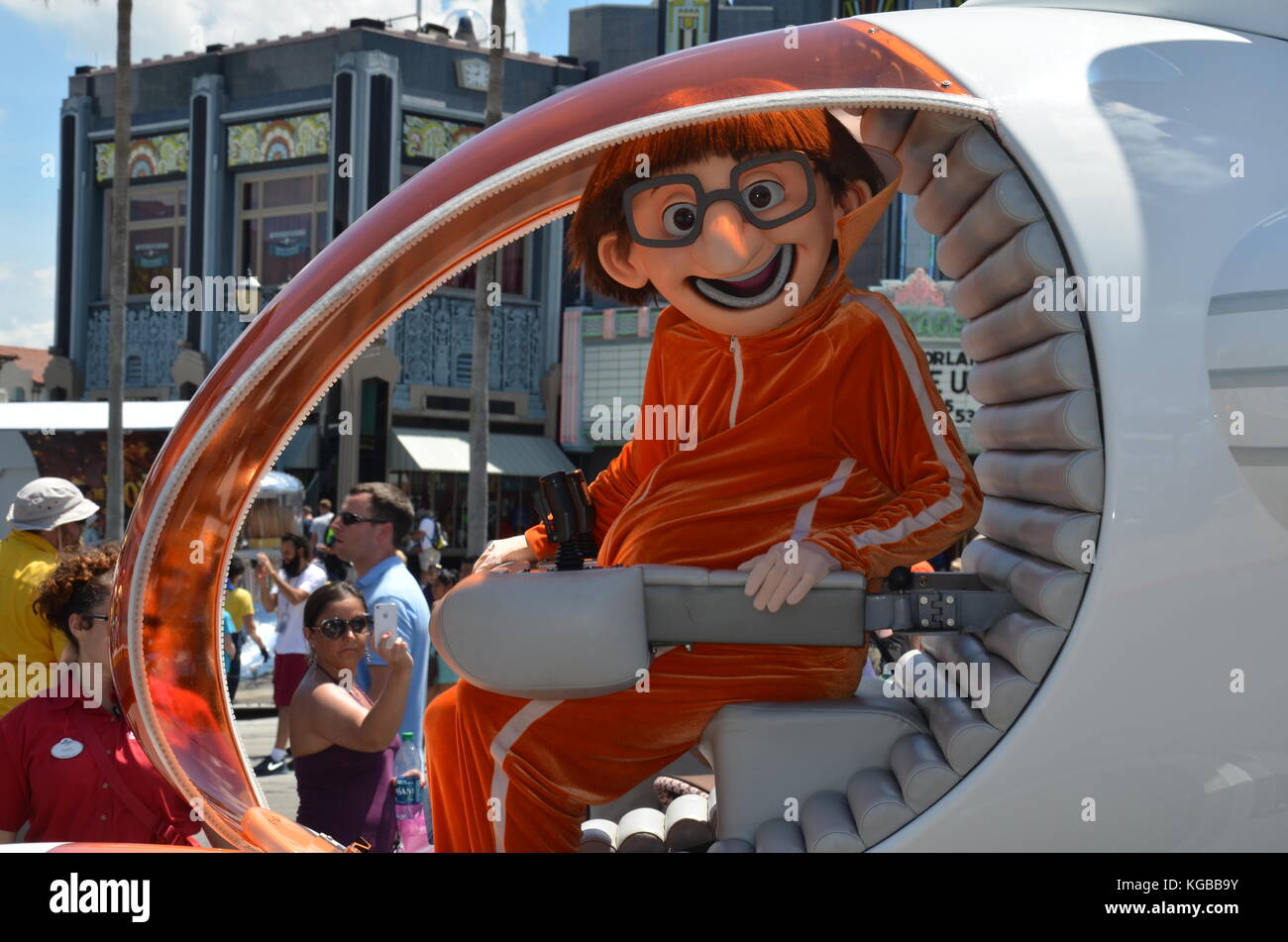 Vector from Despicable Me in spaceship float at Universal Studios, Orlando  Stock Photo - Alamy