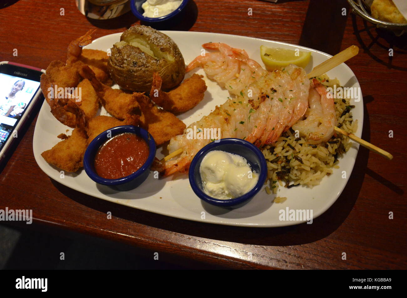 Dinner at Red Lobster, Naples, Florida Stock Photo Alamy