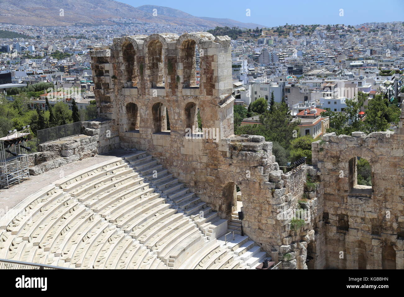 Odeon of Herodes Atticus in Athens, Greece Stock Photo