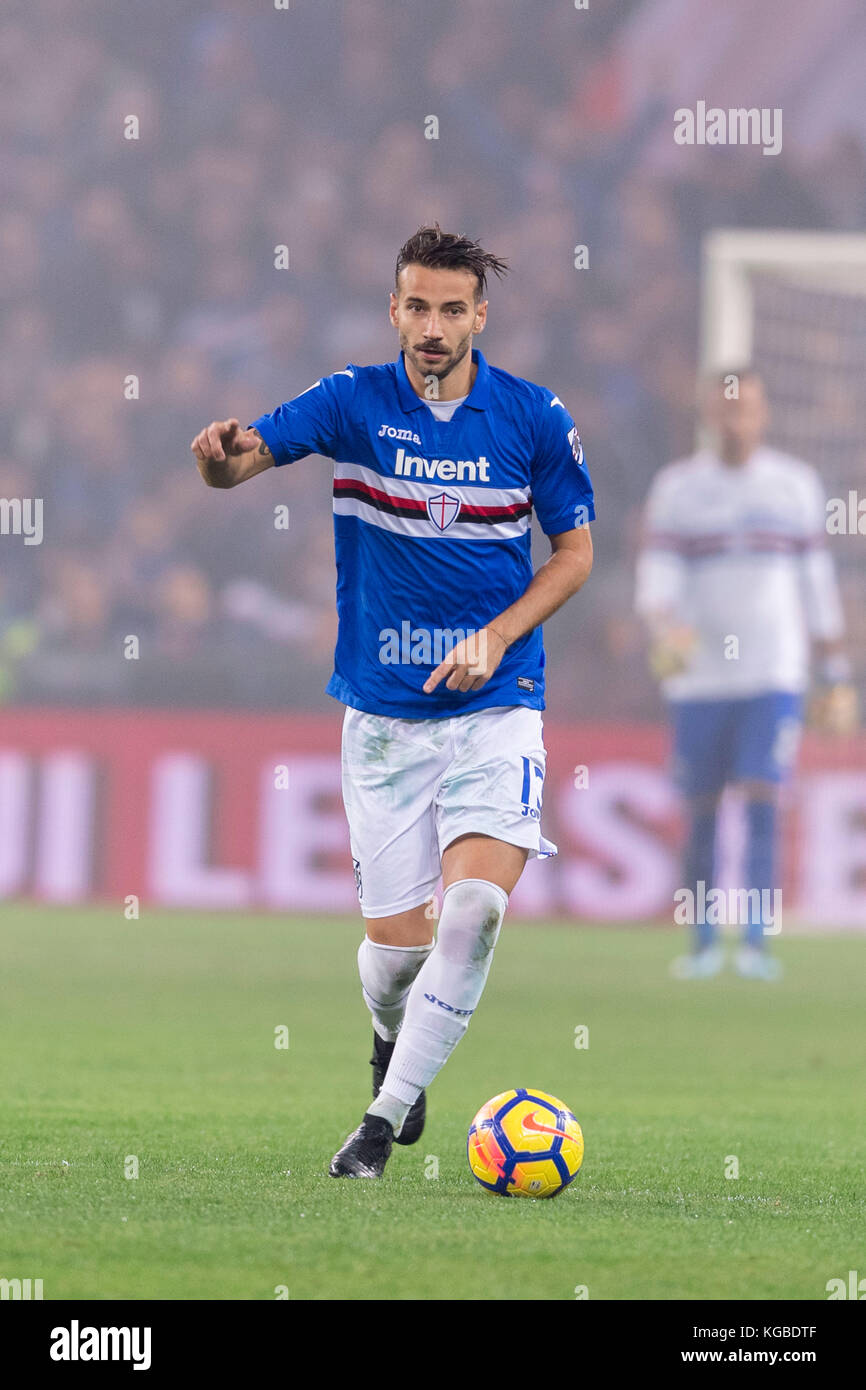 Gian Marco Ferrari (Sampdoria), NOVEMBER 4, 2017 - Football / Soccer :  Italian "Serie A" match between Genoa CFC 0-2 UC Sampdoria at Stadio Luigi  Ferraris in Genoa, Italy. (Photo by Maurizio Borsari/AFLO Stock Photo -  Alamy