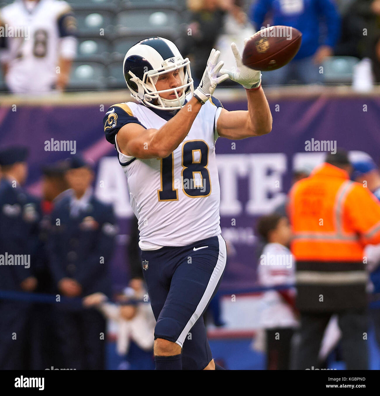 East Rutherford, New Jersey, USA. 6th Nov, 2017. Rams' wide receiver ...