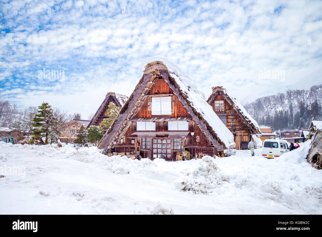 Shirakawa village, gifu, japan Stock Photo