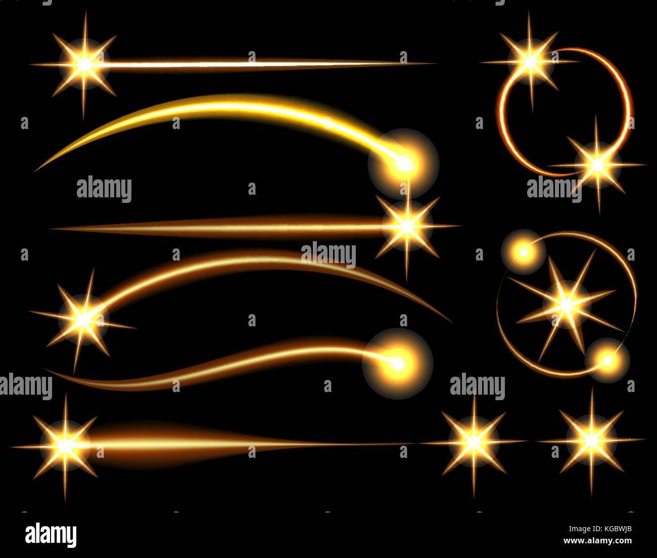 Light indicators. Laser pointers. Collection of flashes. Light effect