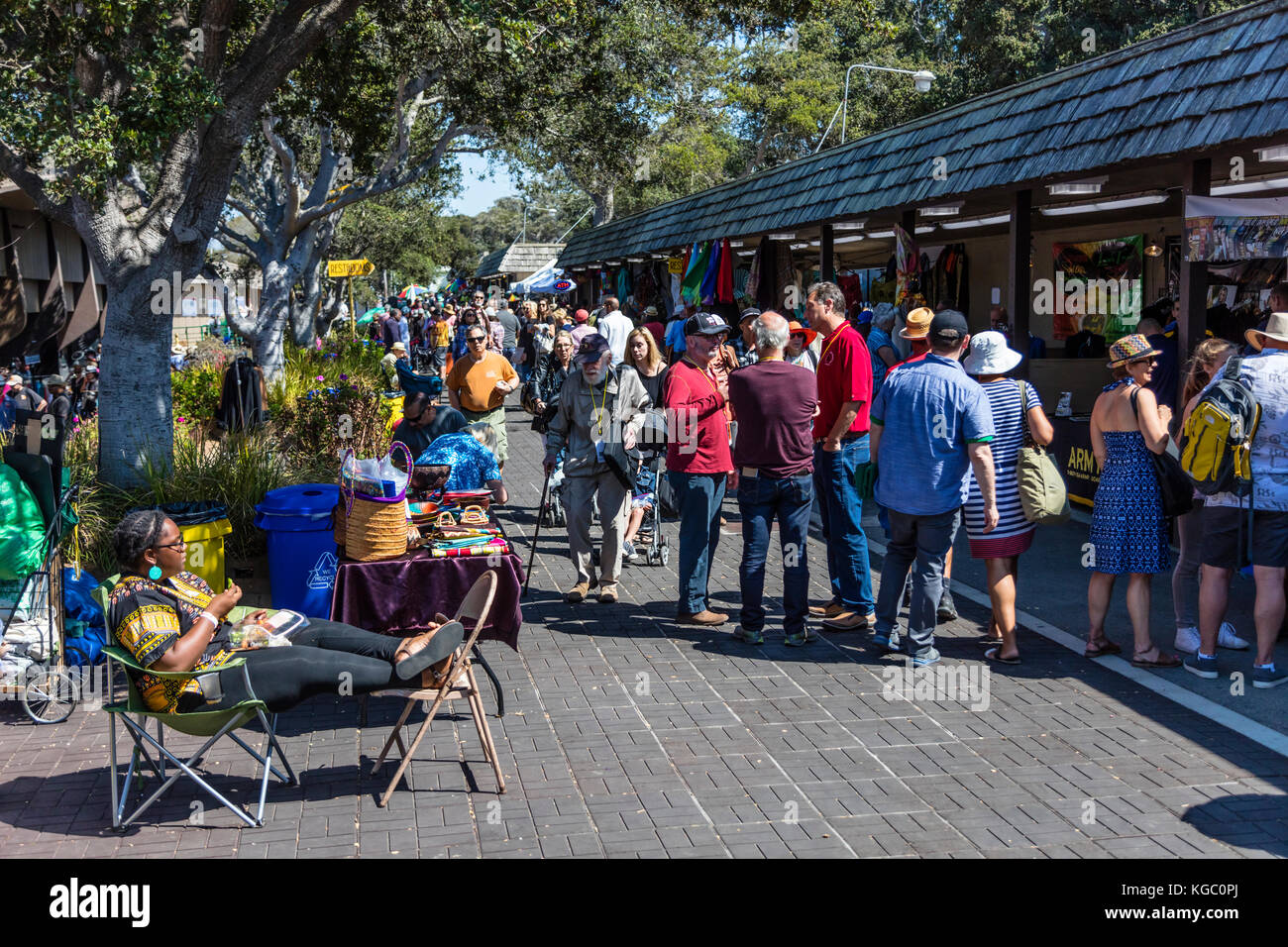 The grounds of the 60th MONTEREY JAZZ FESTIVAL, CALIFORNIA Stock Photo