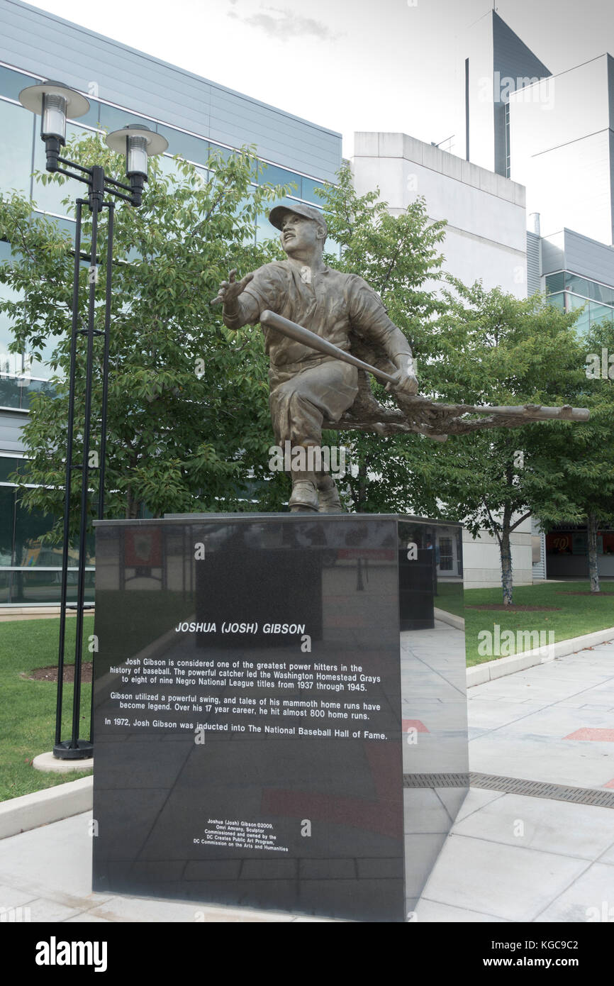 Statue of Joshua (Josh) Gibson, Nationals Park, home of the Washington