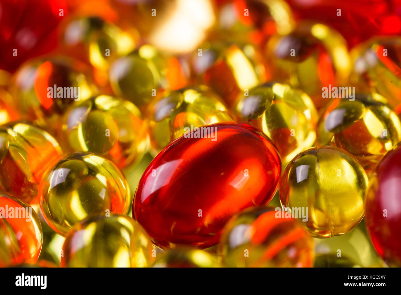 Yellow and red capsule hi-res stock photography and images - Alamy