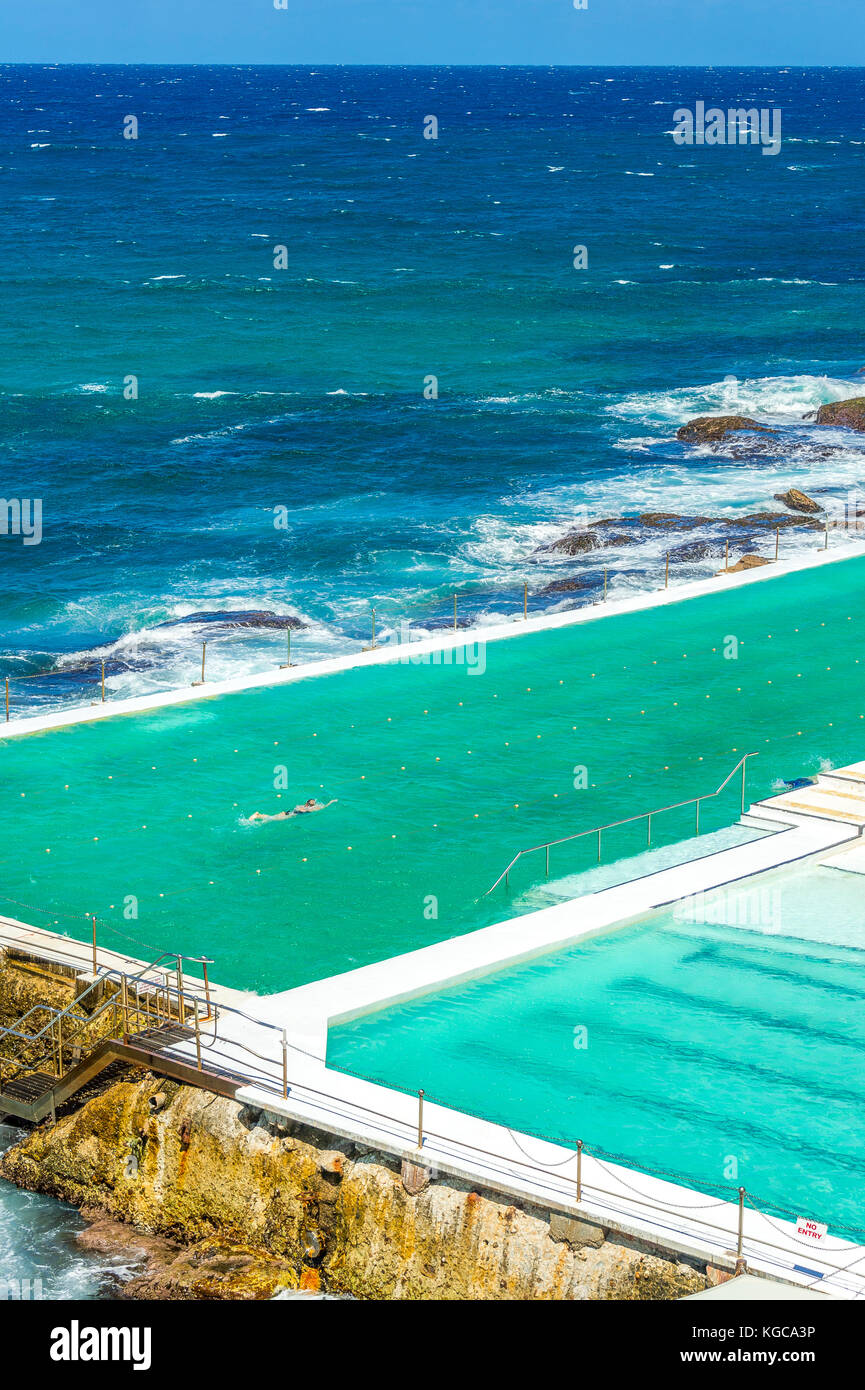 Bondi Baths home to the iconic Bondi Icebergs Swimming Club is located on the southern end of