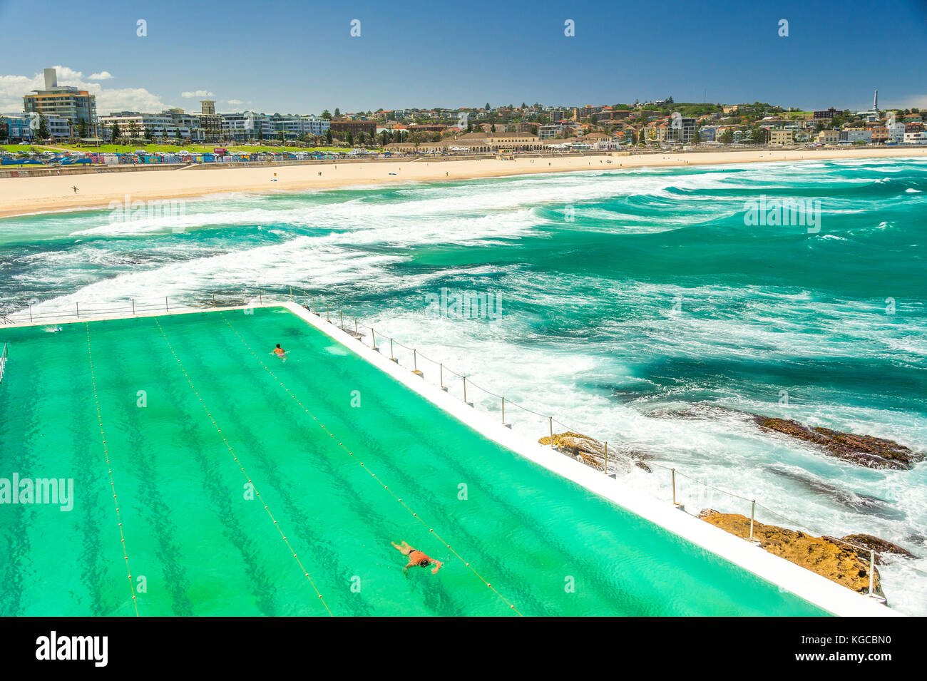 Bondi Baths home to the iconic Bondi Icebergs Swimming Club is located