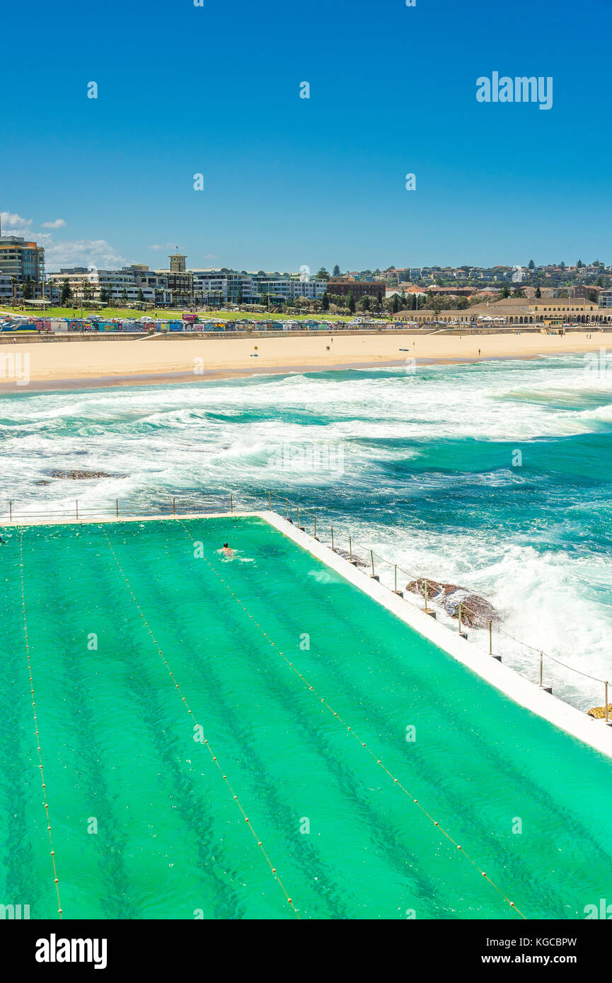 Bondi Baths home to the iconic Bondi Icebergs Swimming Club is located