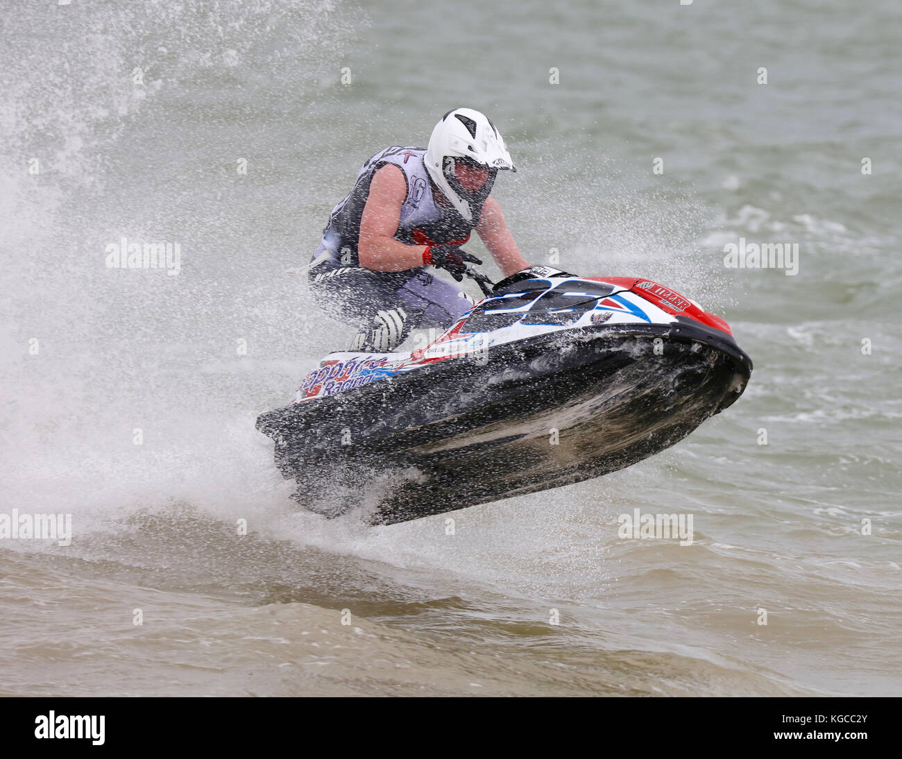 Jet ski racing in Stokes Bay, Gosport Stock Photo Alamy