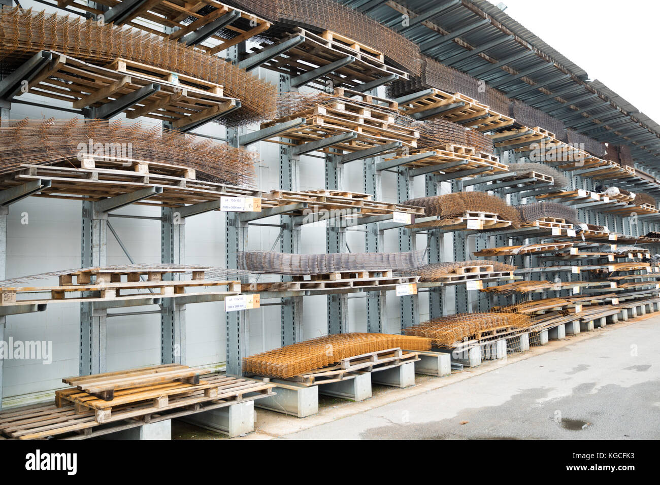 construction armature warehouse Stock Photo