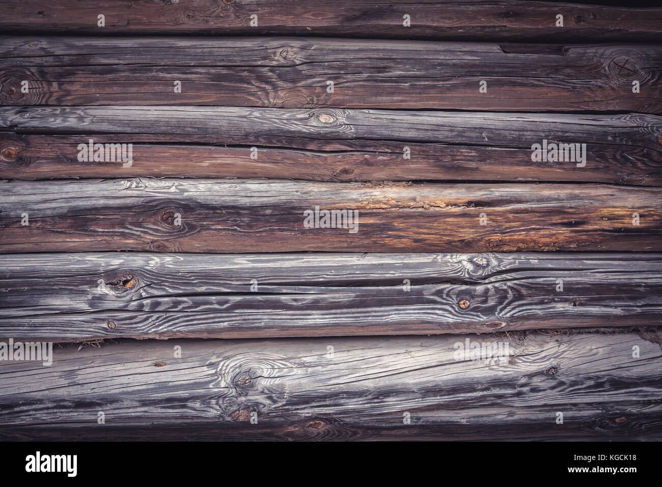 Vintage log cabin rustic wood wall background Stock Photo - Alamy