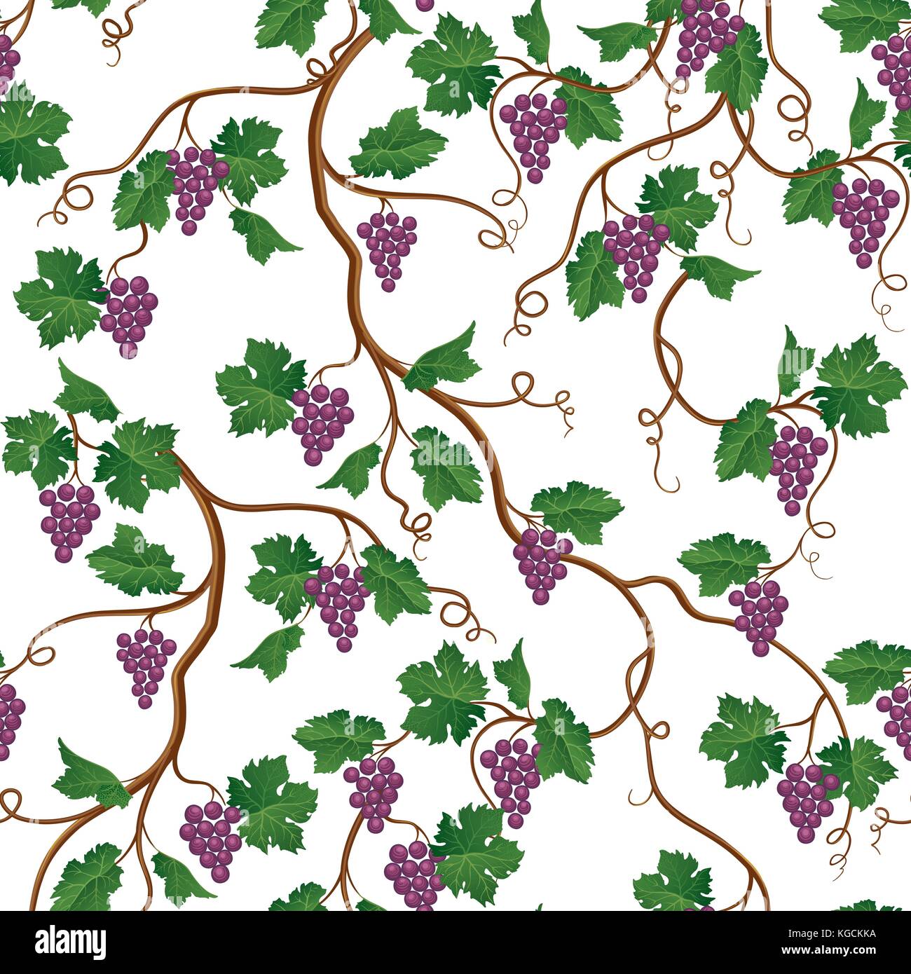 Grape pattern vine seamless texture hi-res stock photography and images ...