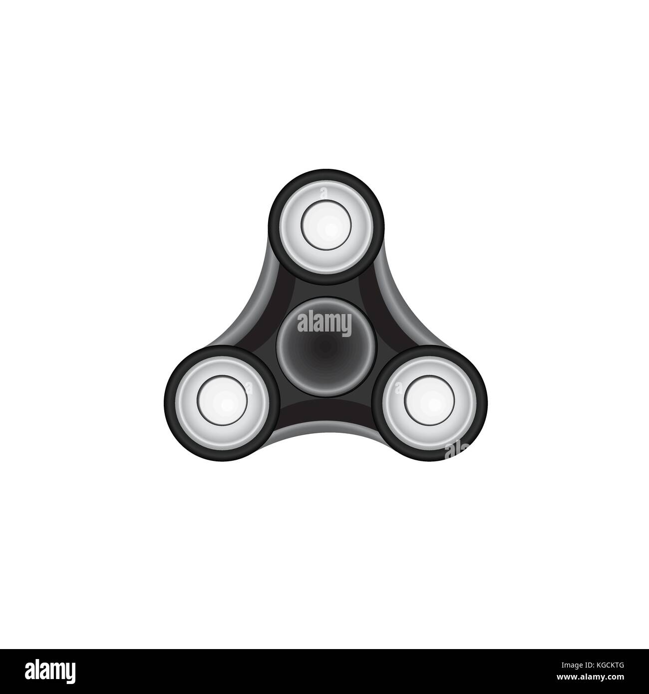 Fidget Spinner. Morden stress relieving toy icon. Stock Vector