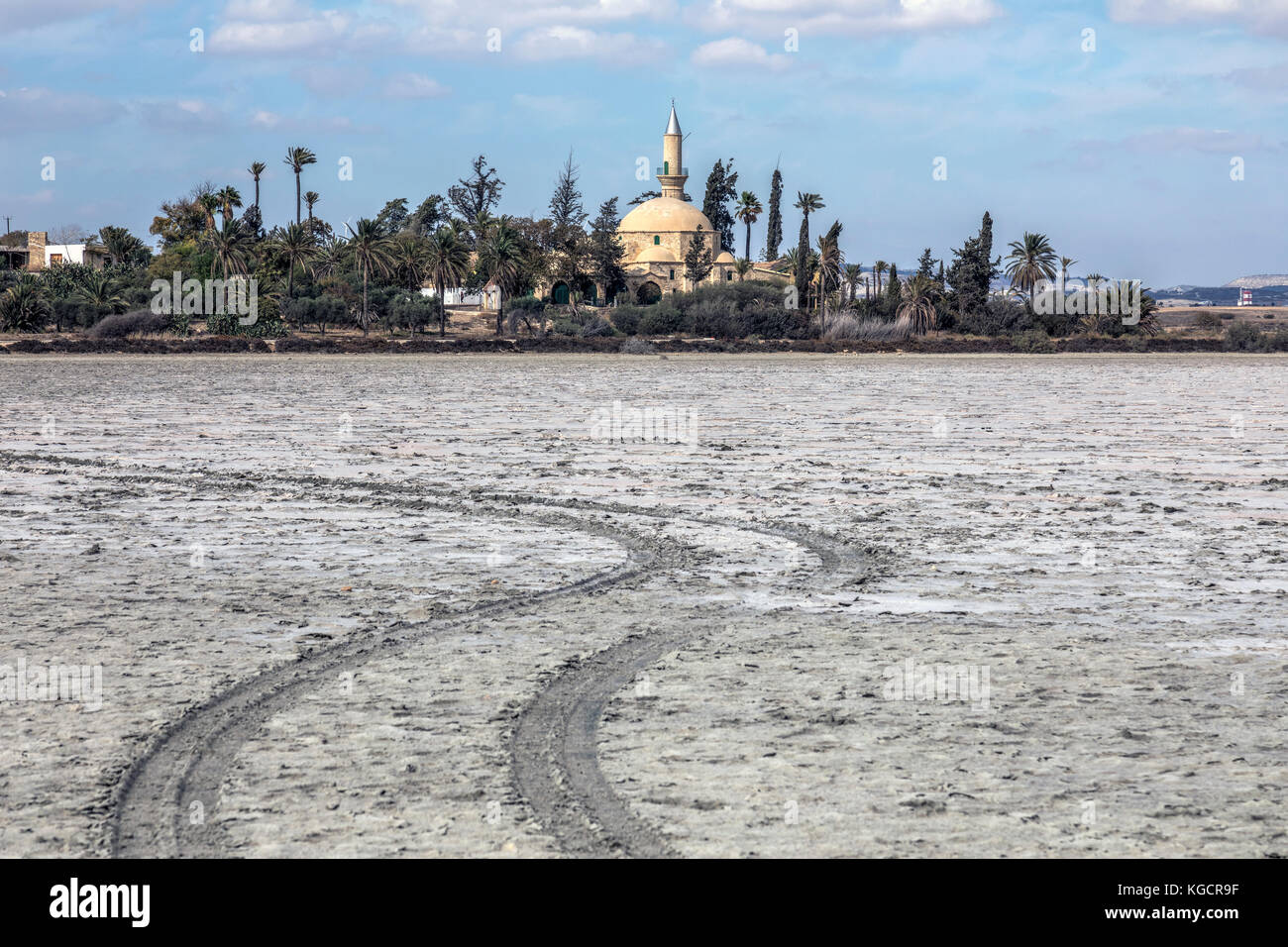 Hala Sultan Tekke, Larnaca, Cyprus Stock Photo