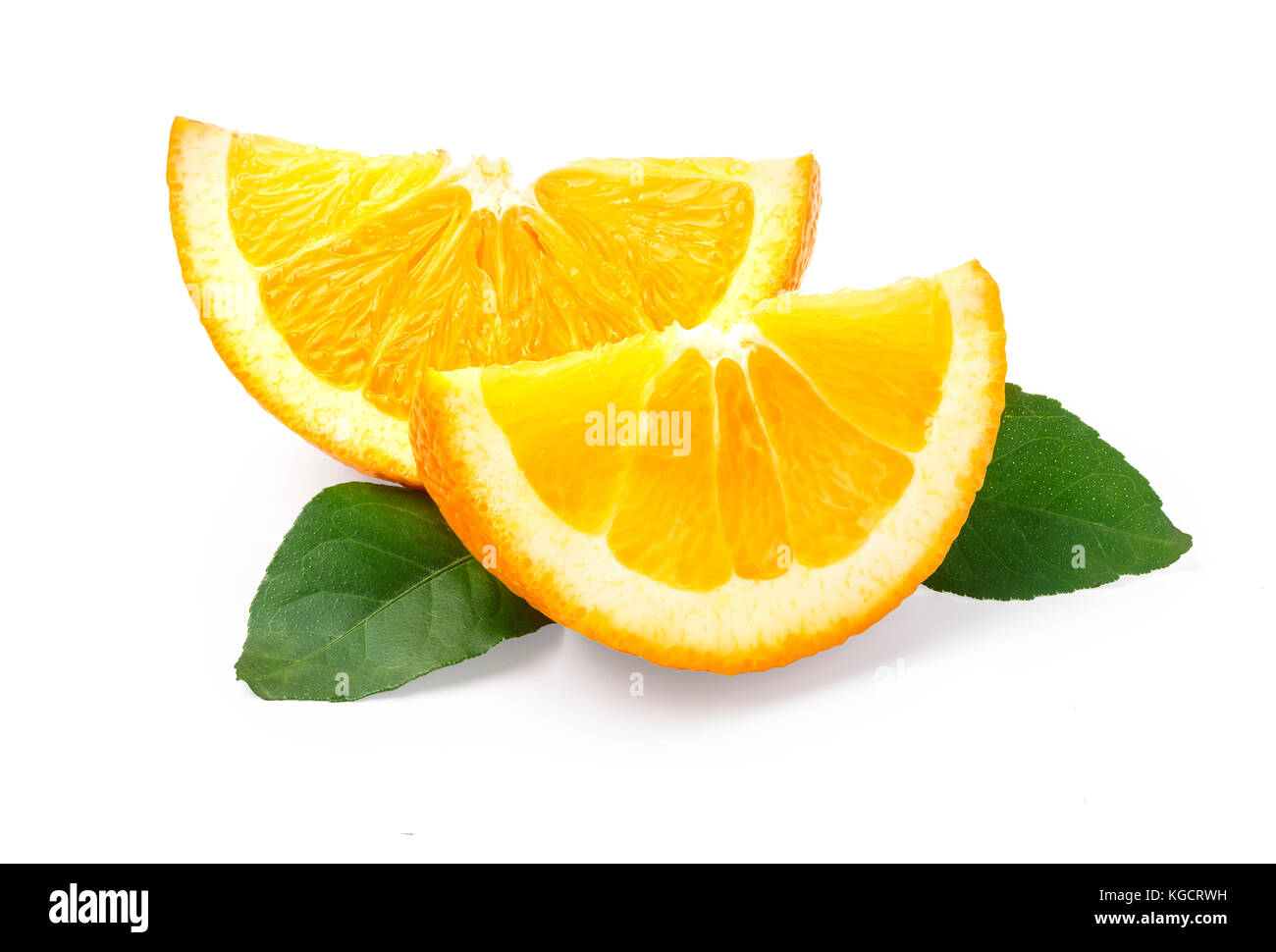 orange fruit slice isolated on white background Stock Photo - Alamy