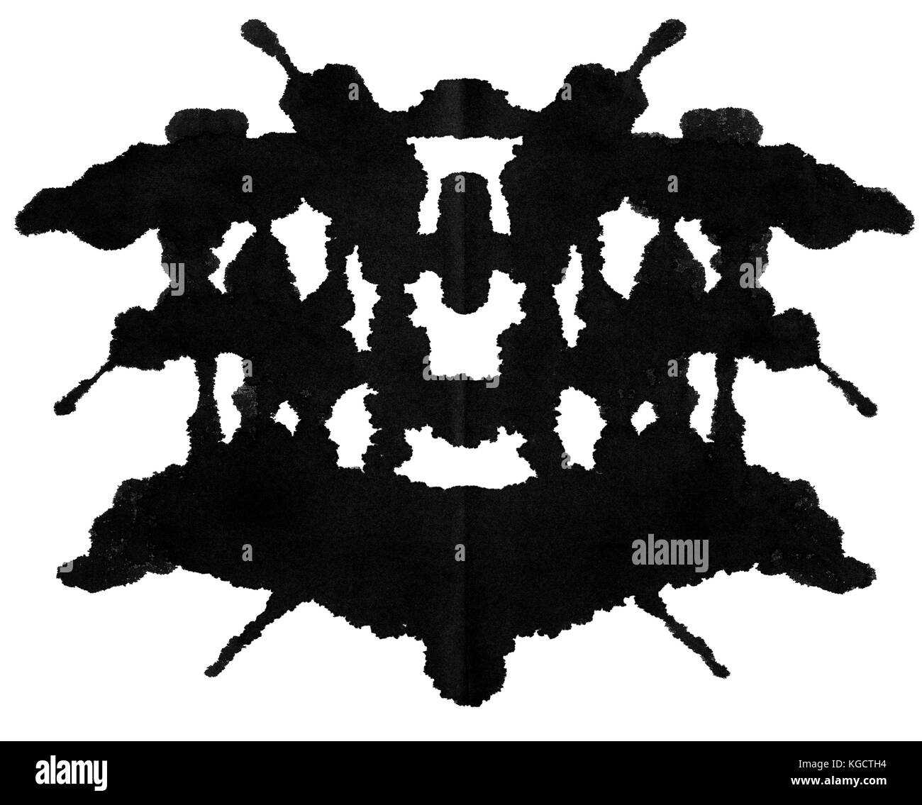 Ink blot for psychiatric evaluations. Stock Photo