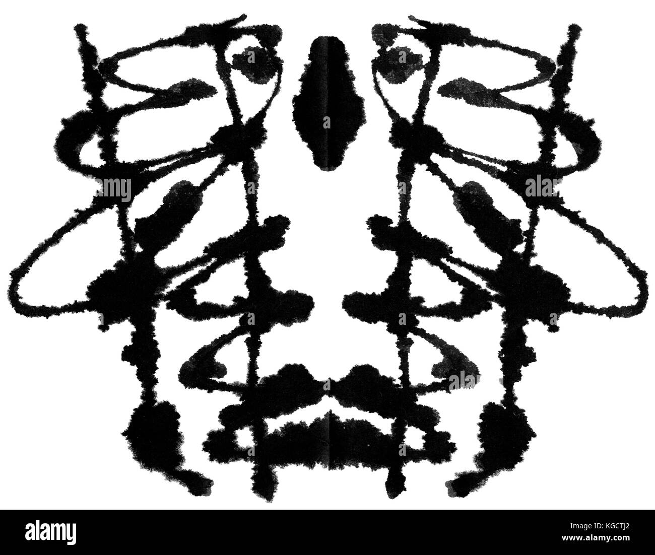 Ink blot for psychiatric evaluations. Stock Photo