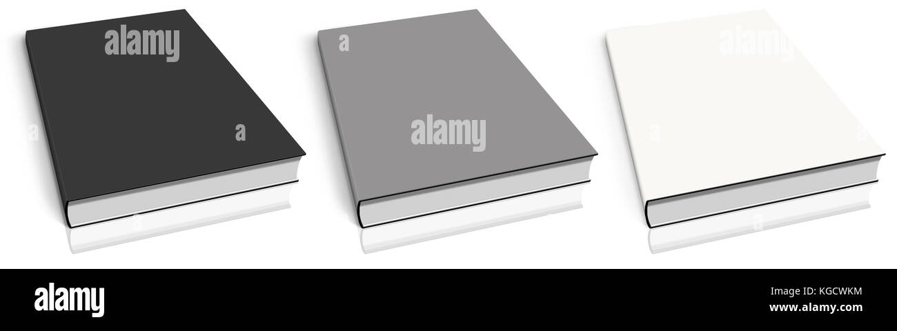 Empty book template on white background Stock Photo - Alamy