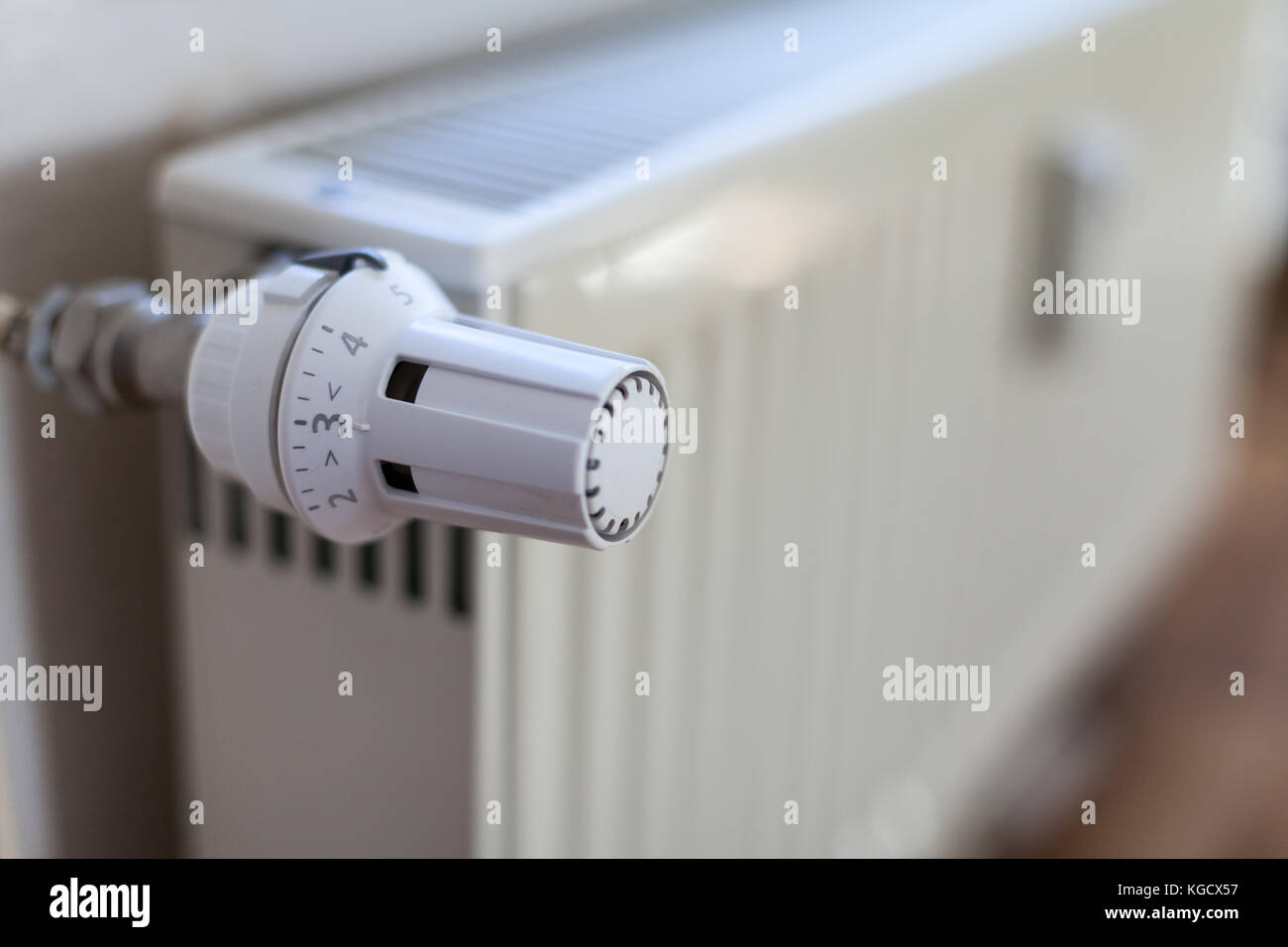 a heat regulator on a german heater Stock Photo - Alamy