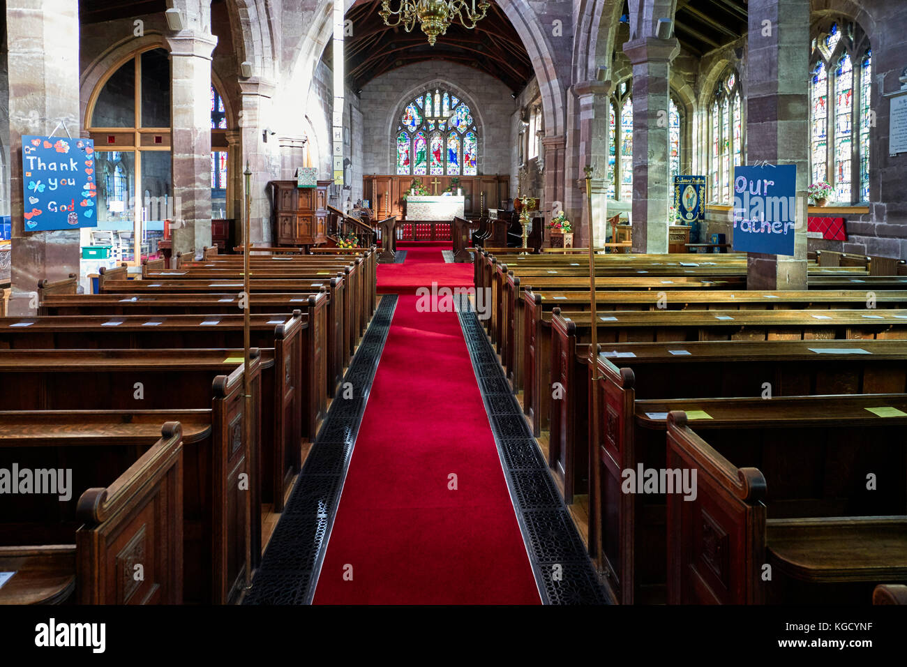 St James’ church in Audlem, Cheshire Stock Photo