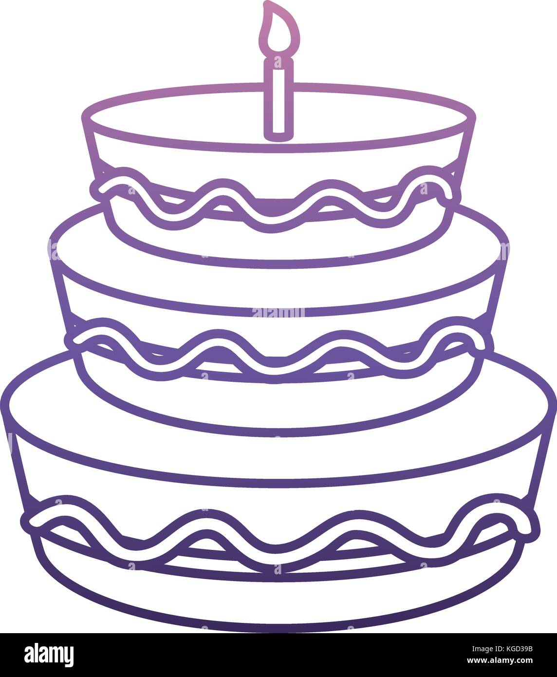 birthday cake icon Stock Vector Image & Art - Alamy