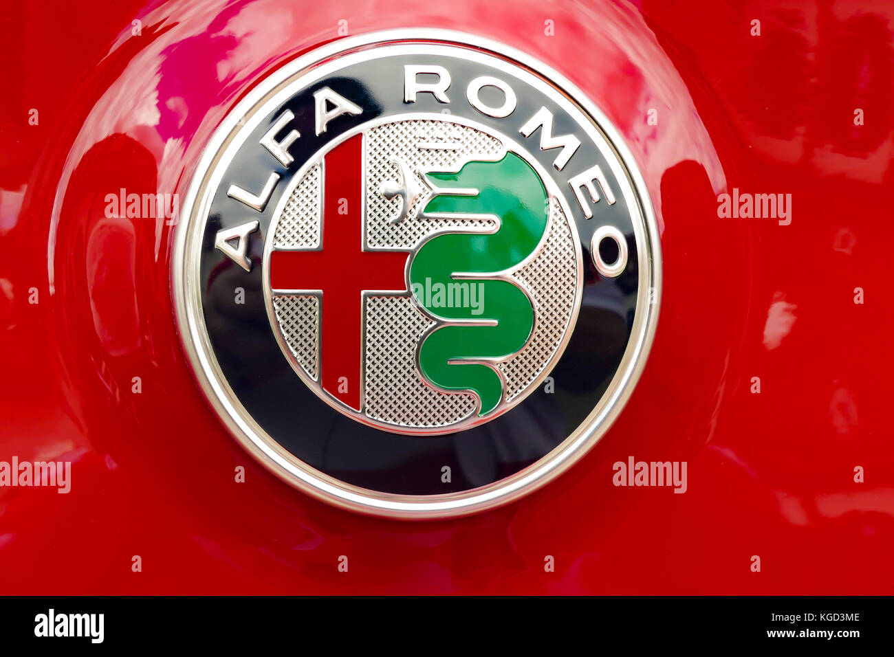 Alpha romeo logo hi-res stock photography and images - Alamy