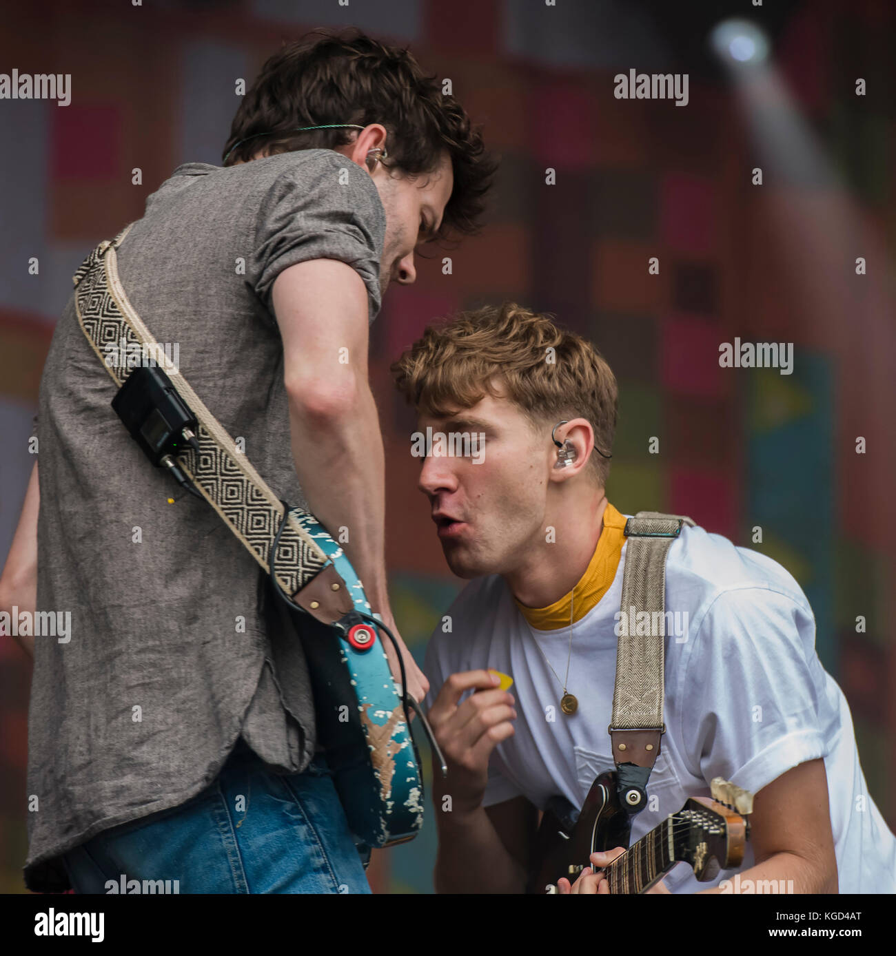 Glass Animals performing live at the Latitude Festival. Stock Photo