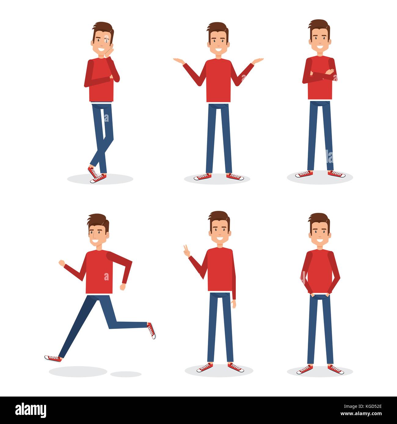 Girl Different Poses Vector Art, Icons, and Graphics for Free Download
