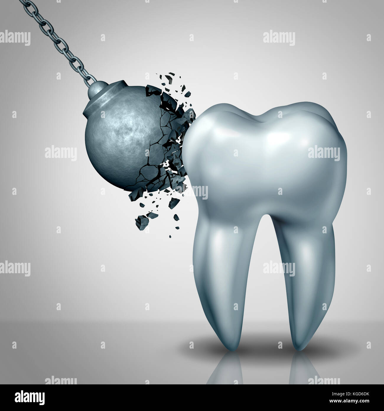 Strong tooth enamel and teeth strength dental or dentistry symbol as a