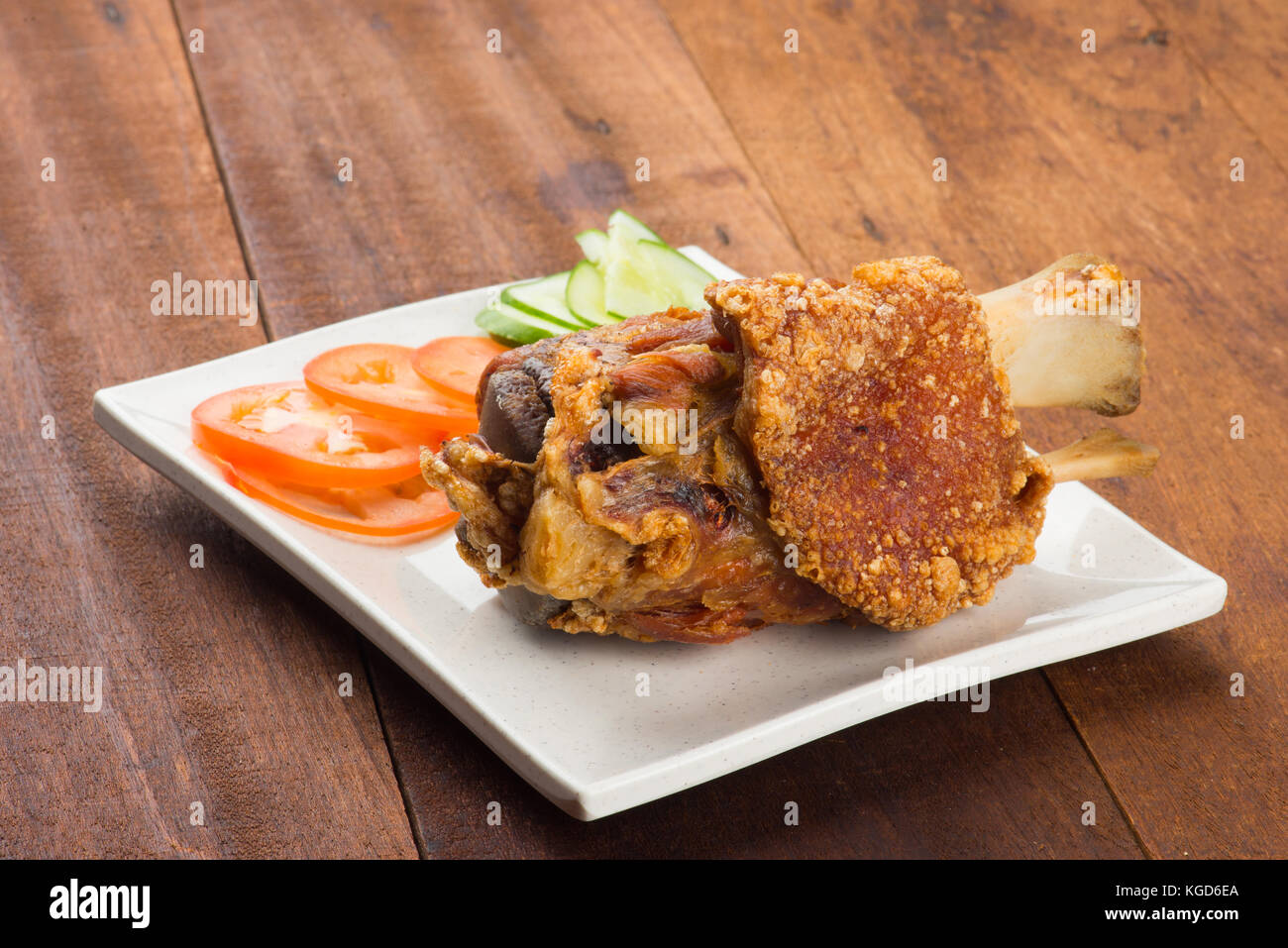 deep fried pork knuckle Stock Photo Alamy