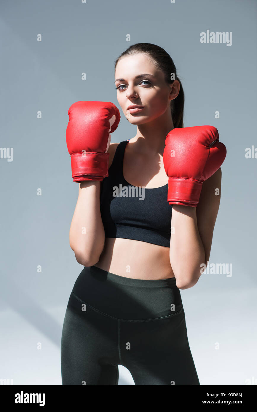 Beautiful girl in boxing gloves hires stock photography and images Alamy