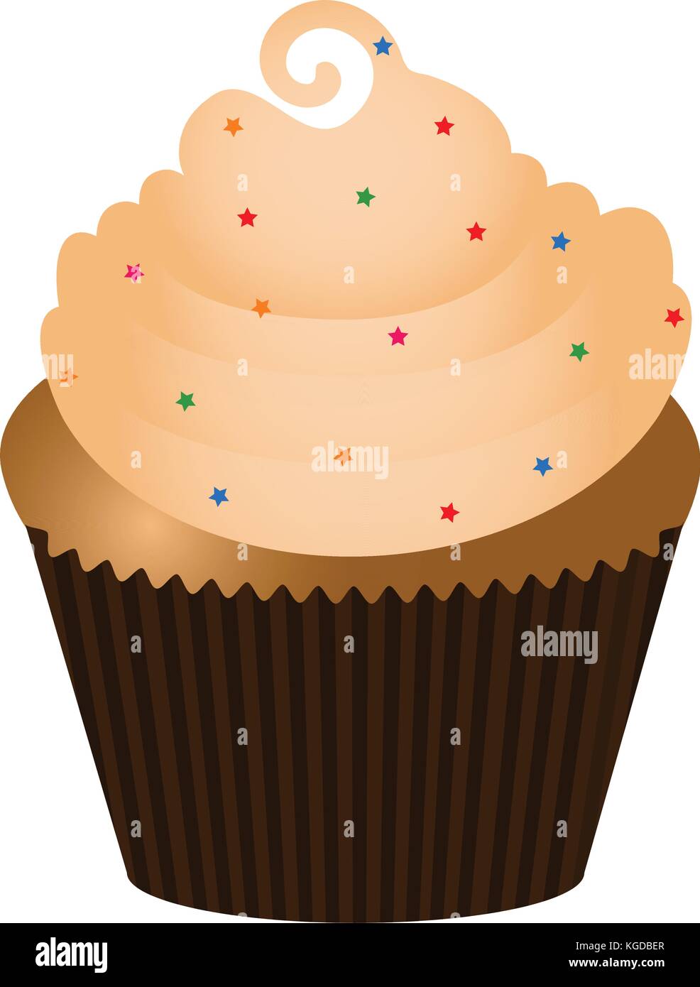 Isolated cupcake illustration Stock Vector Image & Art - Alamy