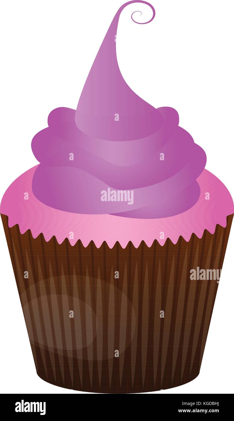 Isolated cupcake illustration Stock Vector Image & Art - Alamy