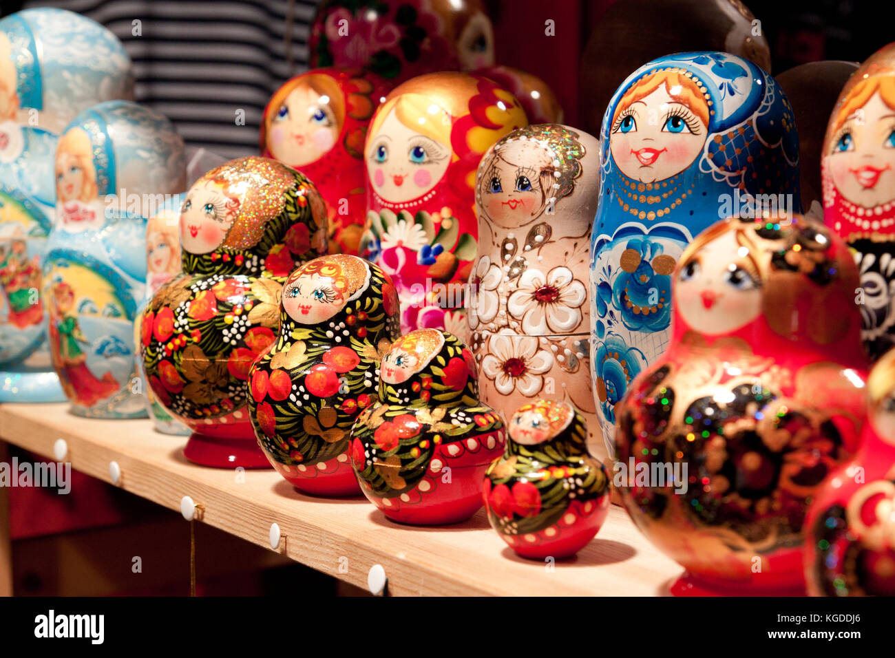 Russian Display Russian dolls on display Stock Photo - Alamy