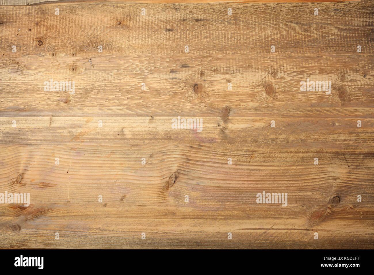 Light brown wood texture background, top view Stock Photo