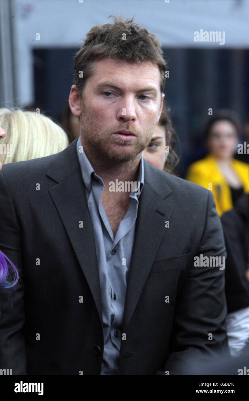 26 March- New York, NY: Actor Sam Worthington attends the World ...