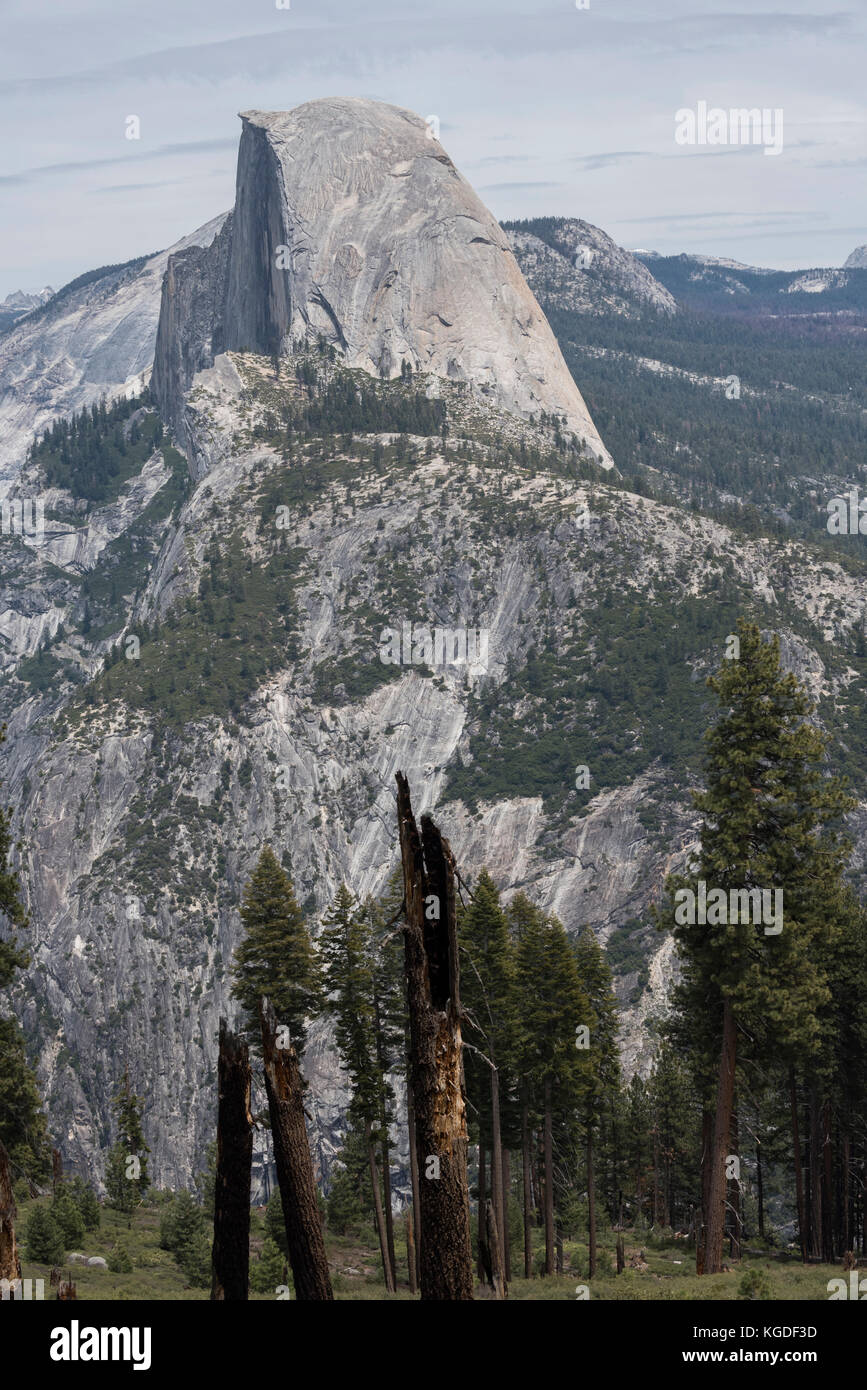 Half Dome from the Panorama Trail in Yosemite National Park. Stock Photo