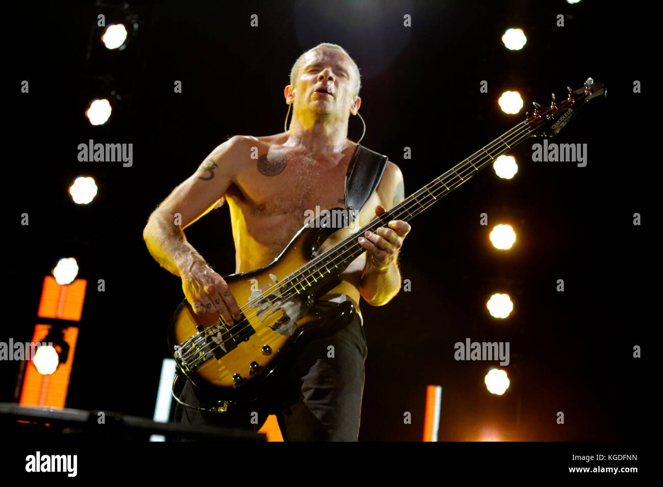 The Red Hot Chili Peppers perform at the 2012 Bonnaroo Music Festival