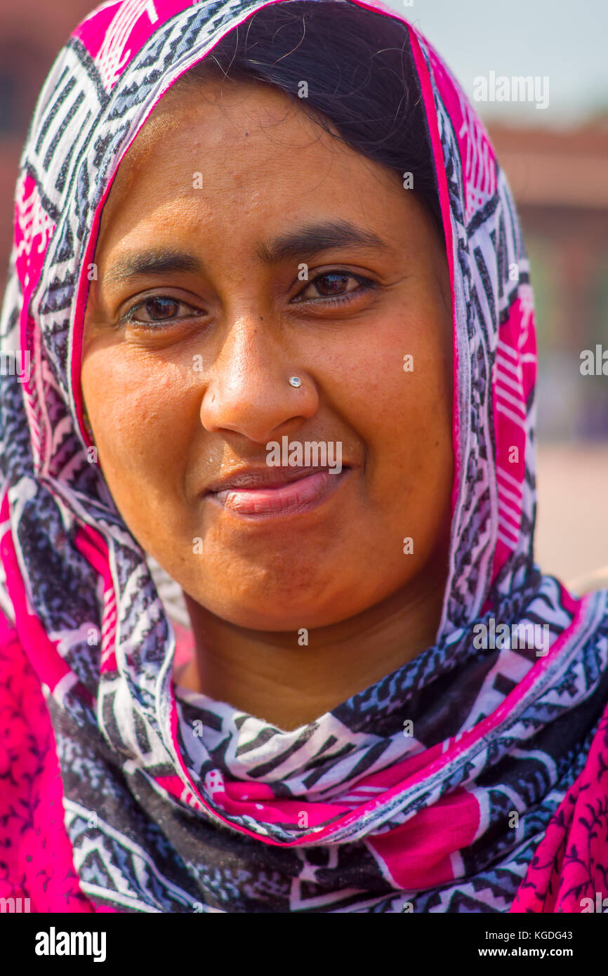Jaipur, India September 19, 2017 Portrait of an unidentified Indian