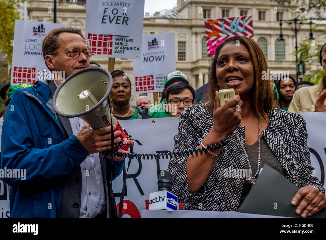 Public Advocate Letitia James - Writers from DNAinfo and Gothamist