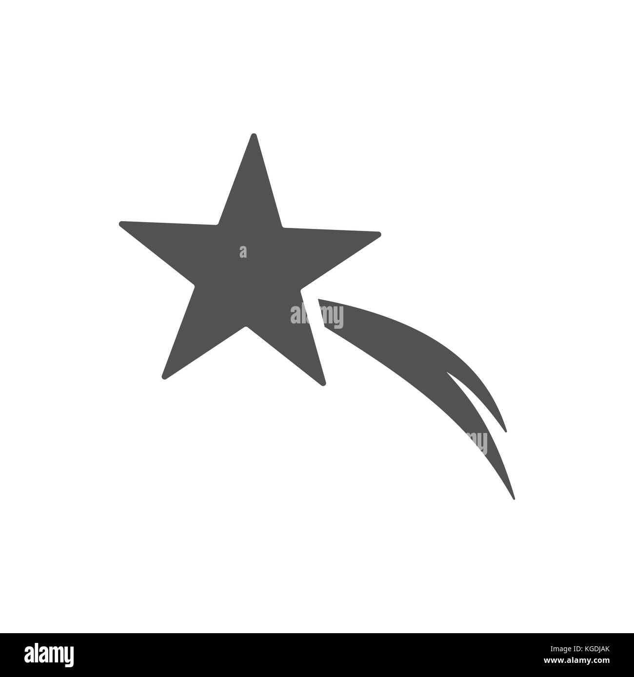 Christmas star icon on white background. Vector illustration Stock Vector