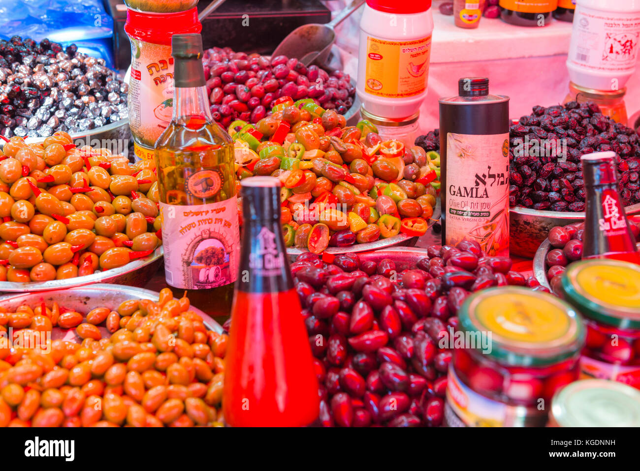 Israel The Holy Land Tel Aviv Carmel Market stall shop store metal