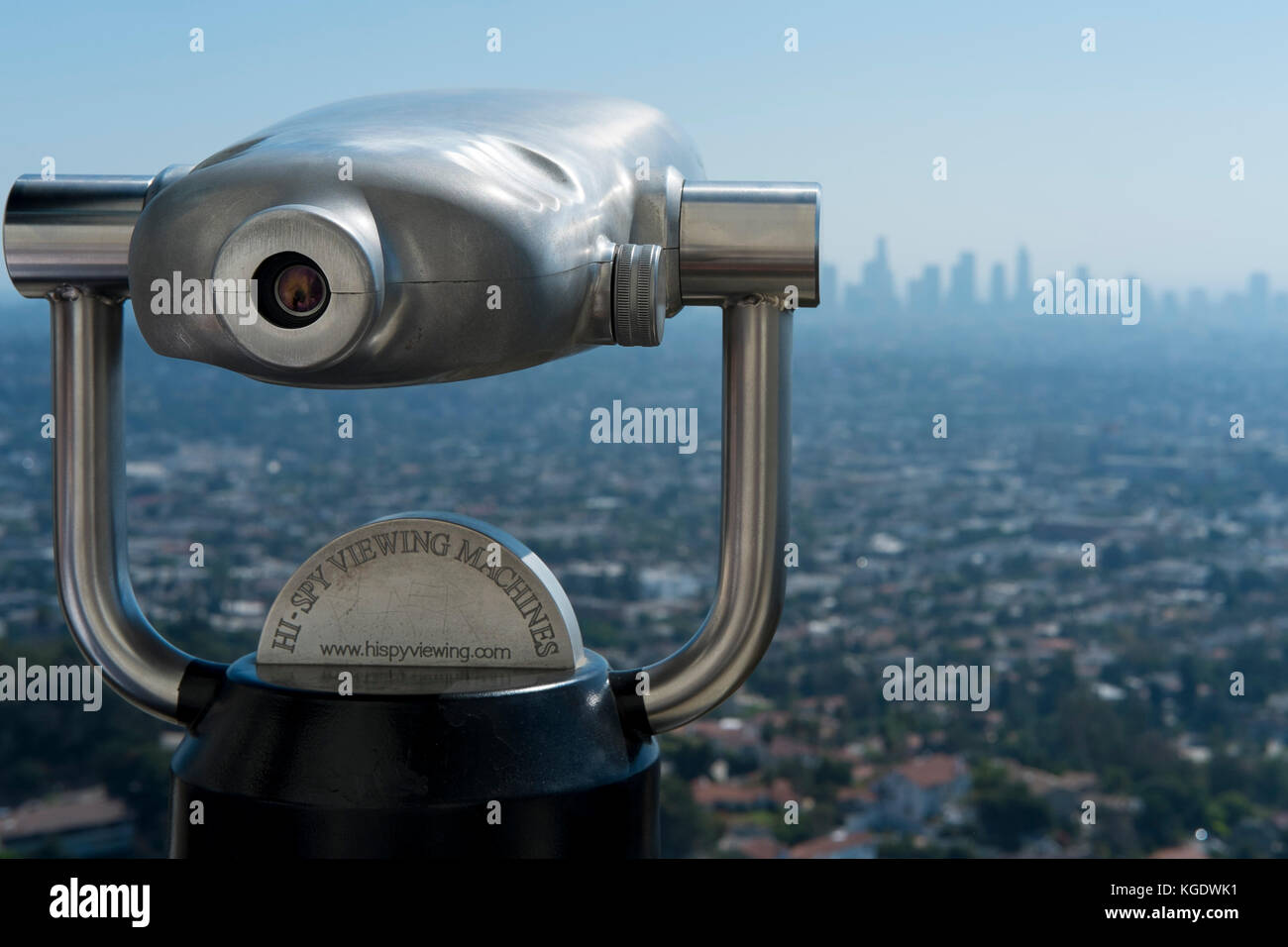 Coin operated telescope at the Griffith Observatory, Hollywood, Los