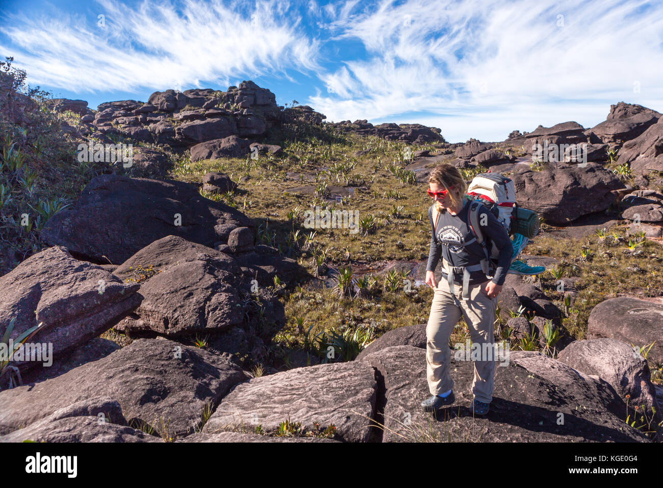 Trekking Mount Roraima Venezuela South America Stock Photo - Alamy
