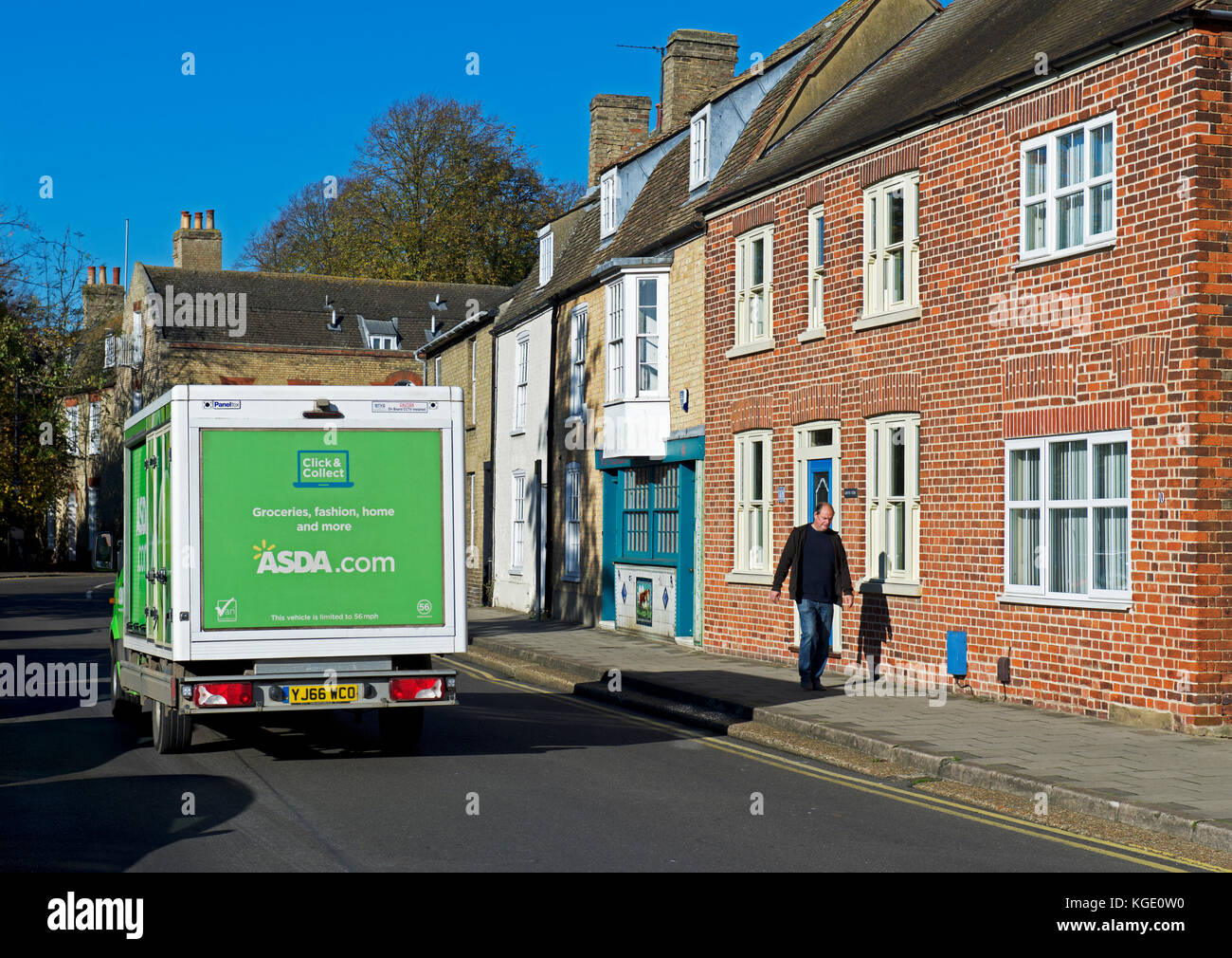 ASDA delivery van in St Ives, Cambridgeshire, England UK Stock Photo